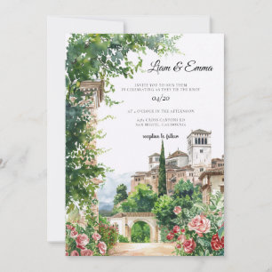 Faire-part de mariage au château espagnol d'Espagn