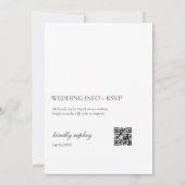 Faire-part de mariage au citron avec QR Code | Ama (Dos)
