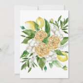 Faire-part de mariage au citron méditerranéen (Dos)
