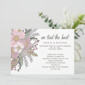 Faire-part de mariage au Cornouiller rose (Debout devant)