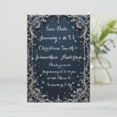 Faire-part de mariage au design élégant (Debout devant)