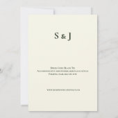 Faire-part de mariage au eucalyptus gris-bleu (Dos)