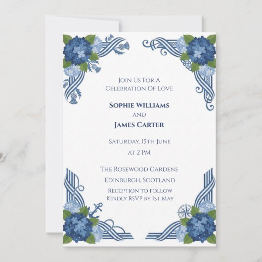 Faire-part de mariage au eucalyptus vert (Devant)