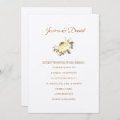 Faire-part de mariage au temple (Devant / Derrière)