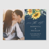 Faire-Part de Mariage au Tournesol Rustique Eucaly (Devant)