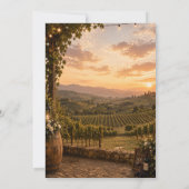 Faire-part de mariage au vignoble (Dos)