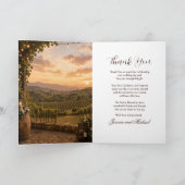 Faire-part de mariage au vignoble (Intérieur)