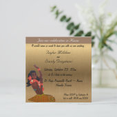 Faire-part de mariage aurifère hawaïen (Debout devant)