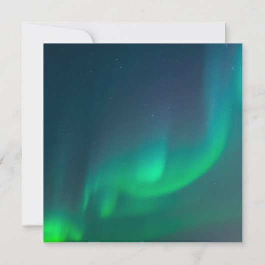 Faire-part de mariage aurora boréale (Dos)