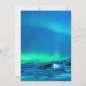 Faire-part de mariage aurora nord arctique (Dos)