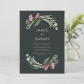 Faire-part de mariage Australian Native Gum Blosso (Debout devant)