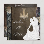 Faire-part de mariage AUTHENTIQUE DE L'ÉQUILIBRE W (Devant / Derrière)