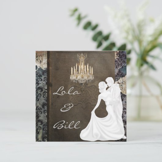 Faire-part de mariage AUTHENTIQUE DE L'ÉQUILIBRE W (Debout devant)