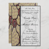 Faire-part de mariage autochtone Eora (Devant / Derrière)