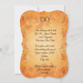 Faire-part de mariage automnal avec feuilles d'aut (Dos)