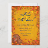 Faire-part de mariage Automne Bliss (Dos)