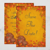 Faire-part de mariage Automne Bliss (Devant / Derrière)