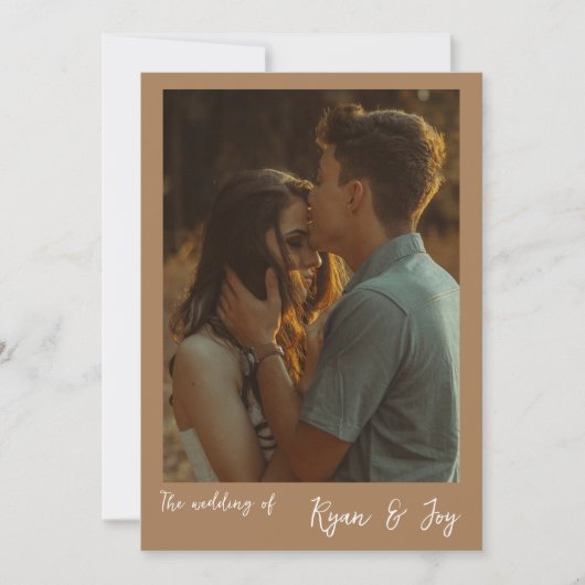 Faire-part de mariage Automne/Boho (Devant)