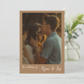 Faire-part de mariage Automne/Boho (Debout devant)