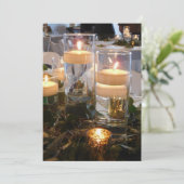 faire-part de mariage aux bougies (Debout devant)