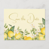 Faire-part de mariage aux citrons Save The Date (Devant)