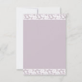 Faire-part de mariage aux deux lys Stargazer (Dos)