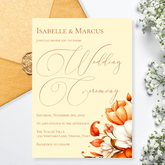 Faire-part de mariage aux douces teintes de couche