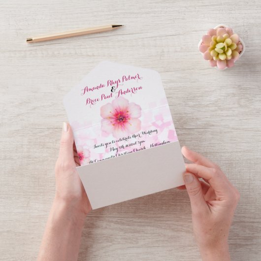 Faire-part de mariage aux fleurs de cerisier & pho (Vidéo)