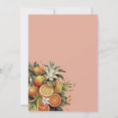 Faire-part de mariage aux fruits rétro (Dos)