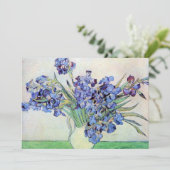 Faire-part de mariage aux Iris de Van Gogh (Debout devant)