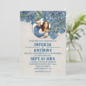 Faire-part de mariage aux Iris de Van Gogh Invitat (Debout devant)