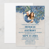 Faire-part de mariage aux Iris de Van Gogh Invitat (Devant / Derrière)