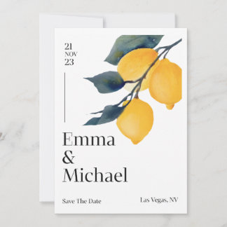 Faire-part de mariage aux lignes épurées et unembe