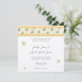 Faire-part de mariage aux pissenlits (Debout devant)