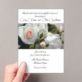 Faire-part de mariage aux roses acryliques  (In situ (ordinateur de poche))