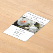 Faire-part de mariage aux roses acryliques  (Poser)