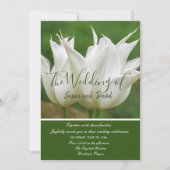 Faire-part de mariage aux tulipes blanches (Devant)