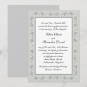 Faire-part de mariage aux vignes complexes (Devant / Derrière)