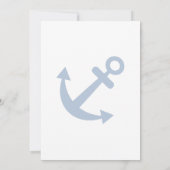 Faire-part de mariage avec anneau de corde nautiqu (Dos)