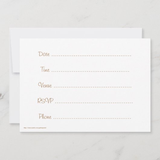 Faire-part de mariage avec anneaux mariages (Dos)