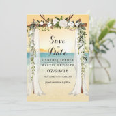 Faire-part de mariage avec Arche de Plage (Debout devant)