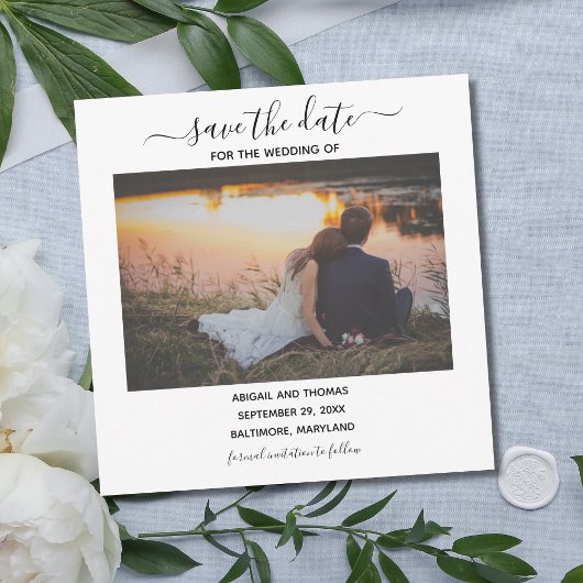 Faire-Part de Mariage avec Calligraphie Moderne