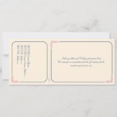 Faire-part de mariage avec carte de réponse Bleu m (Dos)