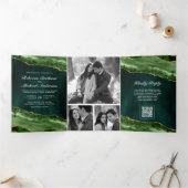 Faire-part de mariage avec code QR Collage Photo A (Intérieur)