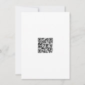 Faire-part de mariage avec code QR de gâteau de ma (Dos)