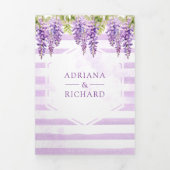 Faire-part de mariage avec code QR et arbre floral (Page de couverture)