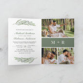 Faire-part de mariage avec code QR et collage de p (Intérieur)