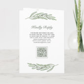 Faire-part de mariage avec code QR et collage de p (Dos)