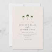 Faire-part de mariage avec code QR et photo de pal (Devant)