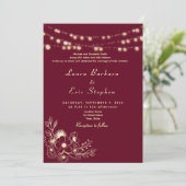 Faire-part de mariage avec code QR et photo en Bou (Debout devant)